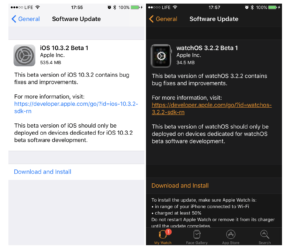 Apple Seeds First IOS 10.3.2, WatchOS 3.2.2, TvOS 10.2.1, And MacOS 10.12.5 Betas To Developers