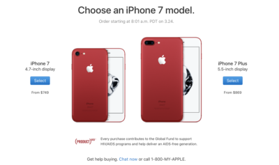 It’s Official Apple Announces (RED) IPhone 7 And 7 Plus, Updated IPhone SE With Double The Storage
