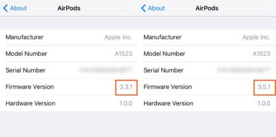 AirPods Firmware Silently Updated From 3.3.1 To 3.5.1