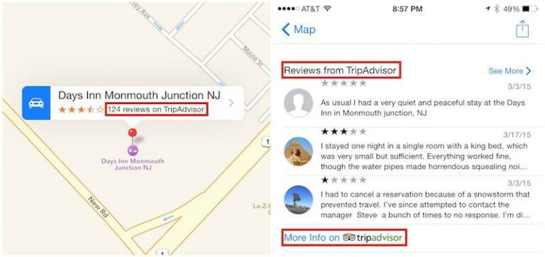 Apple Maps Now Features TripAdvisor And Booking.com Reviews