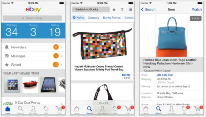 EBay App Updates With AirDrop And Pinterest Sharing, Plus More