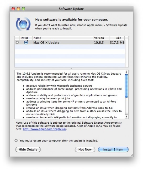 Mac users Get OS X 10.6.5 (you’ll need it for iOS 4.2)
