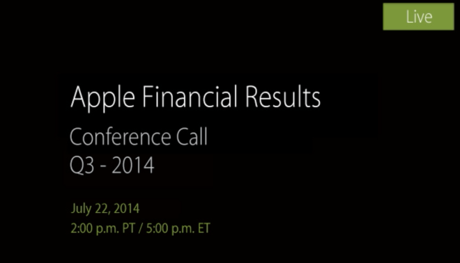 Notable Details From Apple’s Q3 2014 Earnings Call