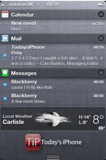 iOS 5 preview, part 1 Notification Center and iMessage
