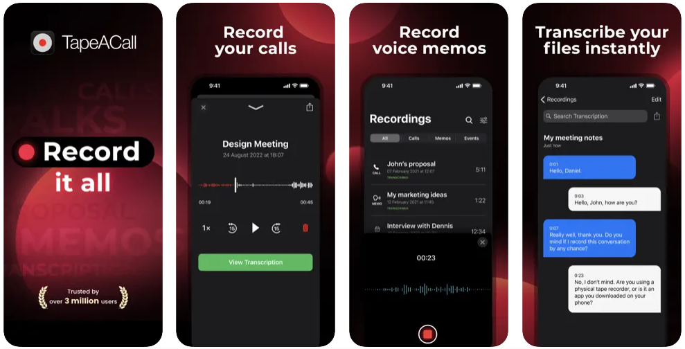 TapeACall Call Recorder Best Call Recorder Apps For IPhone